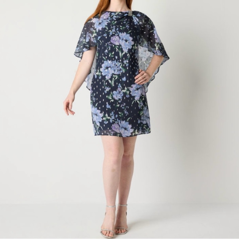 NWT. Jessica Howard Floral Women’s Short Sleeve. Size 16.